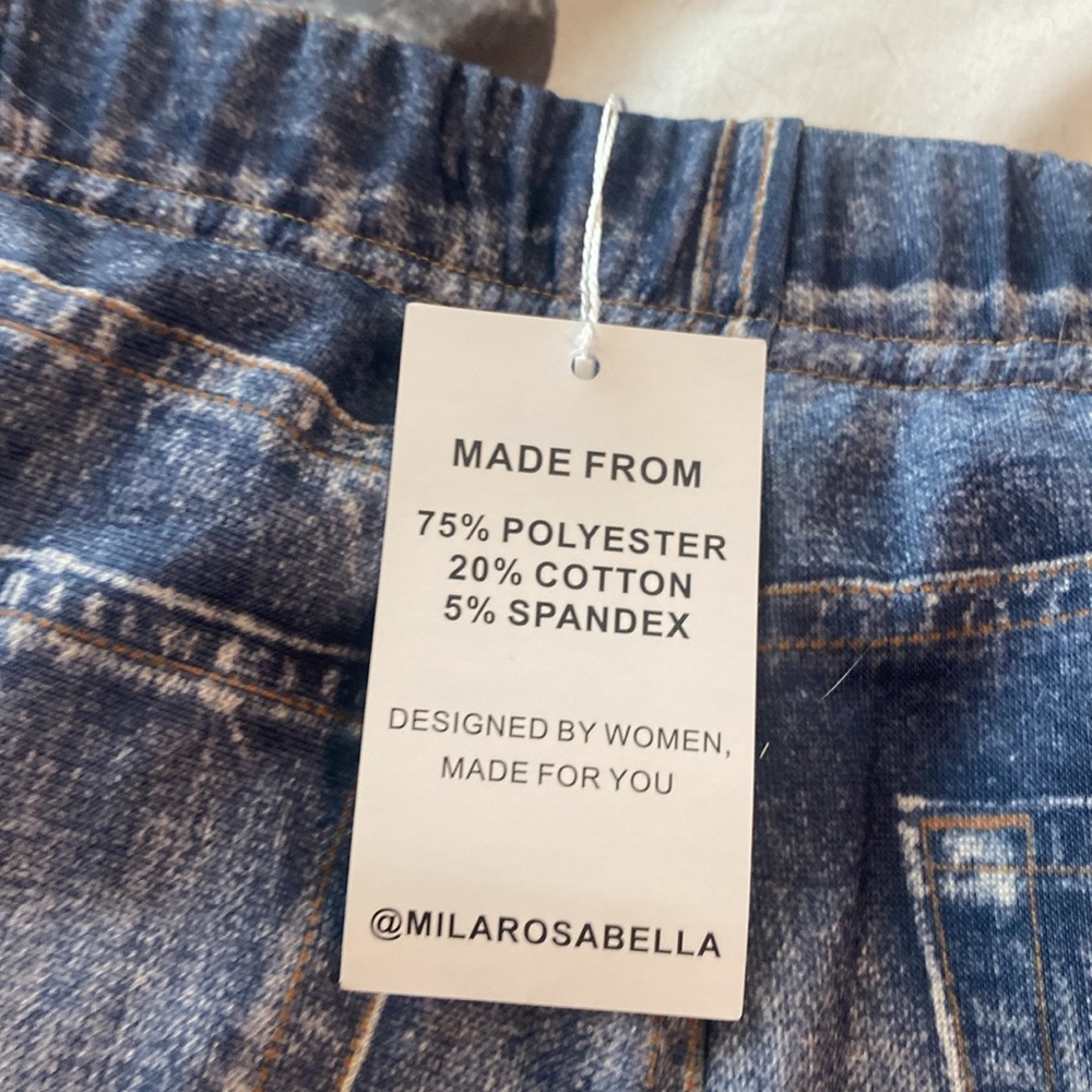 Stylish Wide Leg Denim Pants - Picture 6 of 6